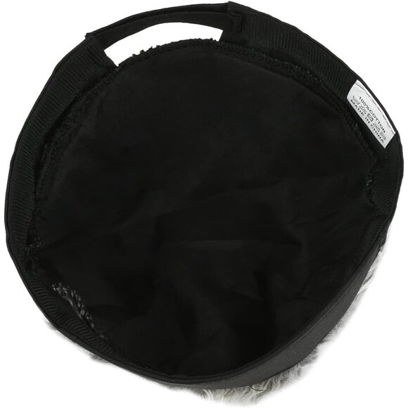 Men No Brim Black And Grey Adjustable Visor Hat With Spiked Wigs Fake Hair Visor - Picture 4 of 5